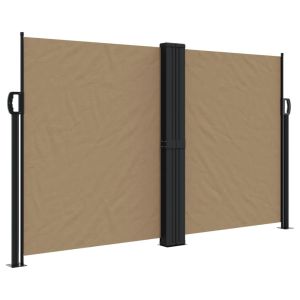 vidaXL toldo lateral retráctil gris taupe 140x600 cm