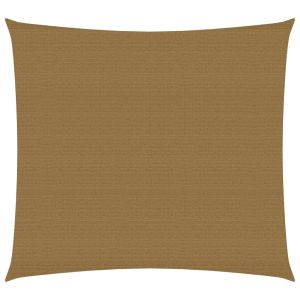 vidaXL toldo de vela hdpe gris taupe 160 g/m² 2,5x2,5 m