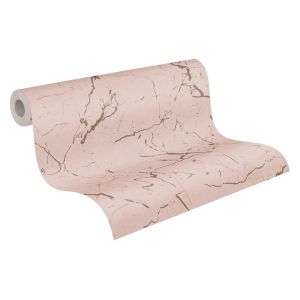 Livingwalls papel pintado marmol rosa viejo 53 cm x 10.05 m