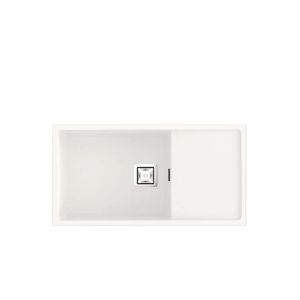 Poalgi - cubeta escurridor de granito 81x40 cm zie blanco