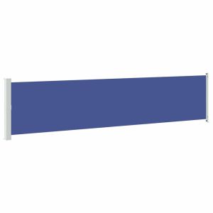 vidaXL toldo lateral retráctil para patio azul 140x600 cm