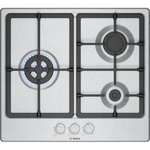 Placa de gas Bosch pgc6b5k90 60 cm 3 quemadores acero