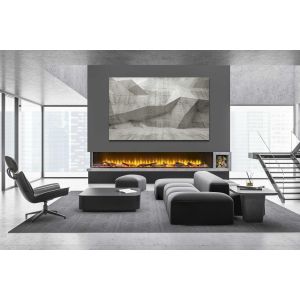Chimenea eléctrica Acantha Aspire 200 de esquina para pared multimedia