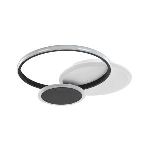 Lámpara LED de techo zami metal negro