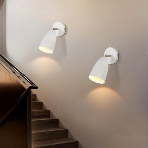 Nettlife aplique pared gu10 blanco 10x22