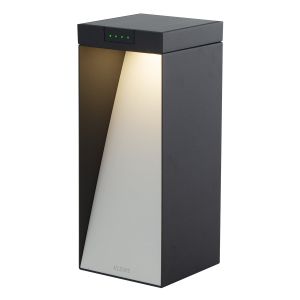 Bolardo solar de aluminio h35cm milio