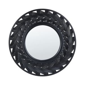 Espejo de pared tierga 60 cm 60 cm negro
