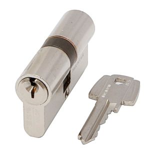 Cilindro de seguridad tesa te5 - niquelado - 85mm (35+50) - 5 pines - perfi