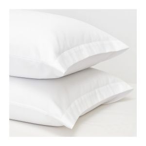 Funda almohada 50% algodón 50% poliéster hotel  10 uds. 50x110 2 bocas abie