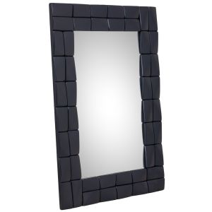 Espejo de madera negro 62x2.5x84h cm