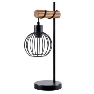 Nettlife lámpara de mesa E27 negro 20x15