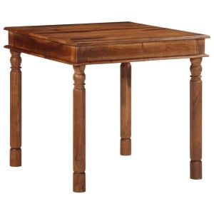 Mesa de comedor madera maciza de acacia 80x80x77 cm oif318782