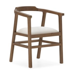Silla 56x55x76 madera natural, tela