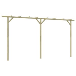vidaXL pérgola de jardín de madera 410x40x203 cm