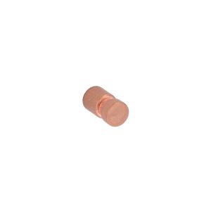 Pomo para muebles en zamac, diam 15mm, color cobre vintage, lote de 6