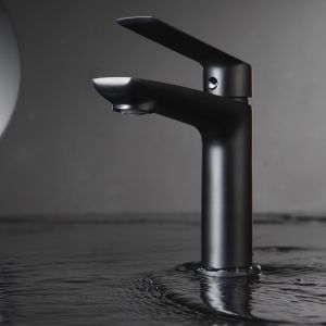 Grifo de lavabo luxor negro mate [ imex® ]