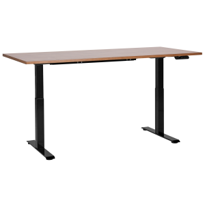 Escritorio de altura regulable eléctrico destines 180 cm 80 cm marrón/negro