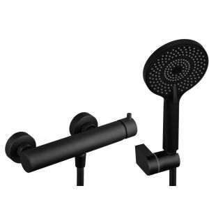 Grupo ducha con kit universal negro - gme