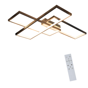 Nettlife lámpara de techo negra LED 65x47