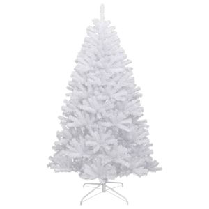 Árbol de navidad artificial con bisagras y nieve flocada 210 cm es1640
