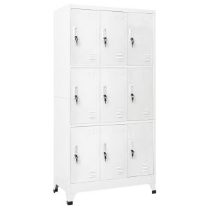 Taquilla con 9 compartimentos acero 90x45x180 cm es6552