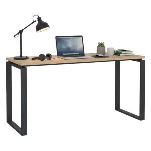 Escritorio arignano, material en madera nobilitada, roble marrón