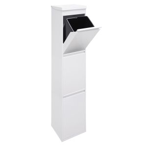 Arregui top cr321-b cubo de basura y reciclaje de acero 3 x 17 l (51 l)