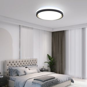 Nettlife plafon  de techo LED negro 30x30