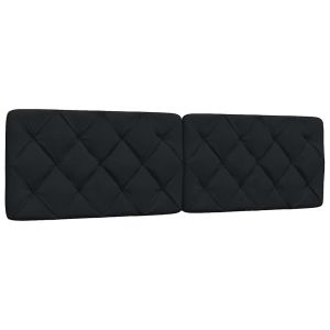 Cabecero de cama acolchado tela negro 180 cm eso7328