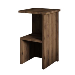 Mesilla de noche de madera "roisin" - 30 x 30 x 50 cm - marrón