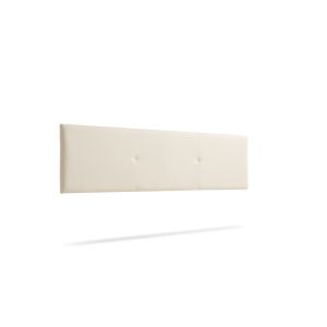 Cabecero tapizado alma polipiel 130x50x5 cm - blanco roto - moonia