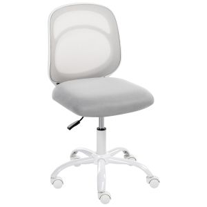 Silla de escritorio blissful tela gris claro