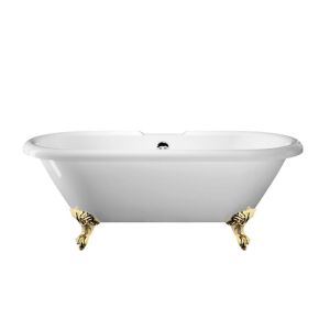 Bañera con patas chelsea  170 cm patas águila doradas