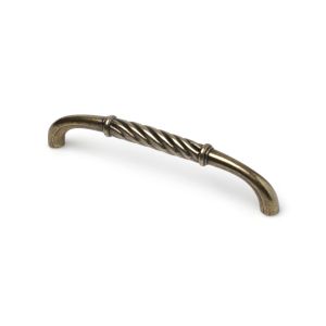 Tirador para mueble rei 7-3411.32 | cc 128 mm | cuero antiguo | zamak