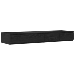 Casa lúmina - mesita de noche negro madeira  120 x 36,5 x 16,5 cm