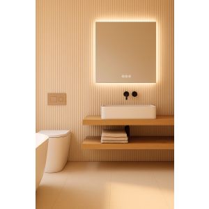 Espejo de baño calma connect 60x80, app, antivaho y bluetooth