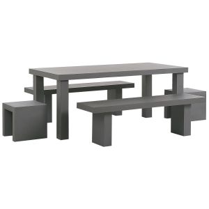 Conjunto de comedor gris taranto