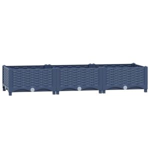 vidaXL arriate polipropileno 120x40x23 cm