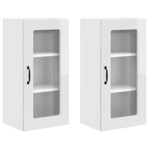 Juego de 2 armarios de pared minimalistas y funcionales