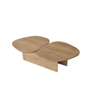 Mesa de centro de madera <<stones>> 125 x 60 x 38 cm - roble zafiro