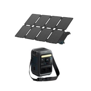 Estação de energia portátil - 288wh - 300w - lifepo4 - painel de 100w
