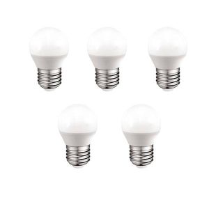 Pack 5 bombillas a2bc LED b45 6w E27 luz cálida 3000k