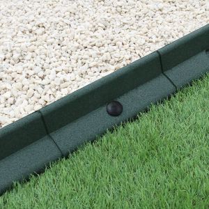Bordes de césped verde flexibles paquete de 26 x 1.2m