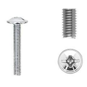 Kit que contiene 25 tornillos m4x25 mm cincados