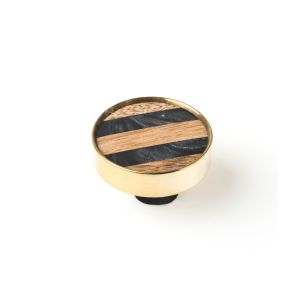 Pomo para mueble rei e539 | 40x40x21 mm | multicolor | resina - latón