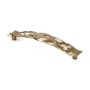Tirador para mueble rei 1102 | cc 128 mm | cuero viejo | zamak
