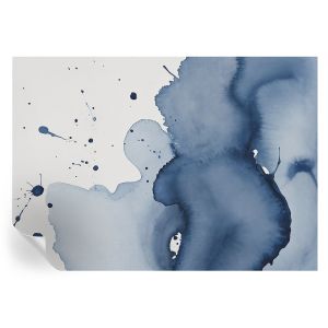 Papel pintado autoadhesivo salpicaduras azul marino 208x146 tulup