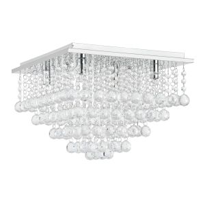 Lámpara de techo artística de aluminio y cristal 38