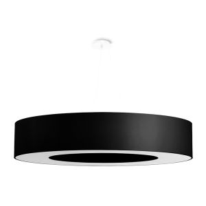 Candelabro saturno 8 negro tela/PVC/acero 90x112x90cm