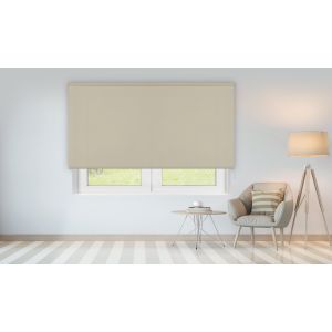 Estor enrollable traslúcido chela beige 90x250